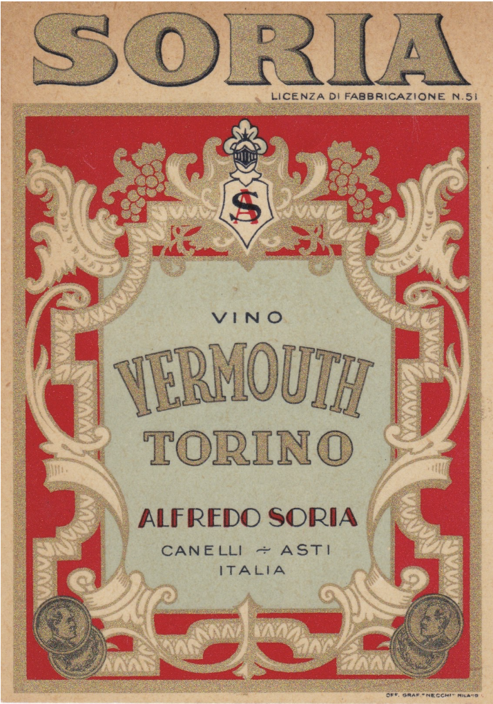 Original Alfredo Soria label from 1934